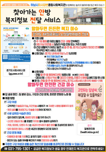 제168호 찾아가는 안방 복지정보 전달서비스 이미지